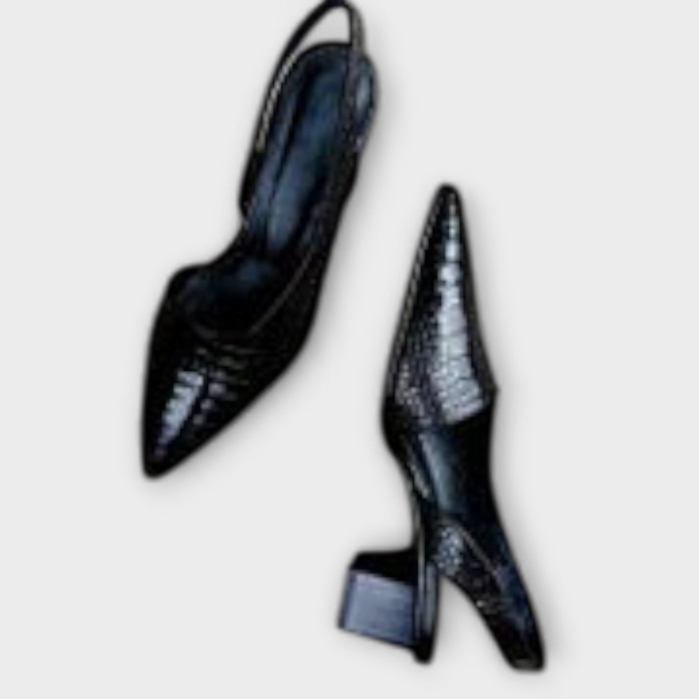 Bethany - Nepravidelné Slingbacks S Robustnými Podpätkami