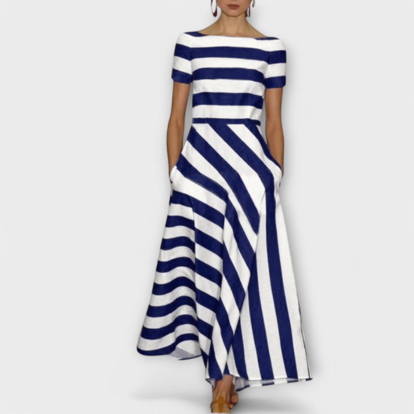 Janell - pruhované Maxikleid