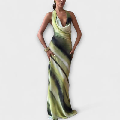 Klasické Tie-Dye Gradient Maxi Šaty