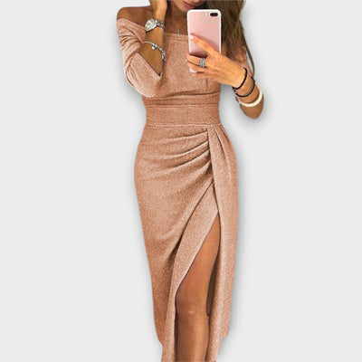Lena - Elegantné Off-Shoulder Šaty
