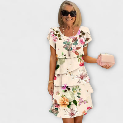 Lillian - Kvetinové elegantné šaty