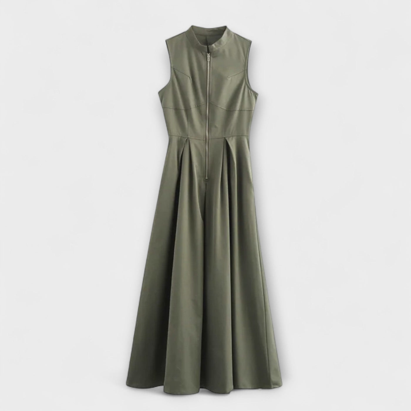 Bezrukávové plisované bodycon midi šaty