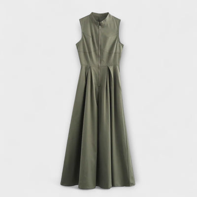 Bezrukávové plisované bodycon midi šaty