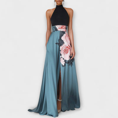 Natalie - Kvetinové A-Linie Maxikleid