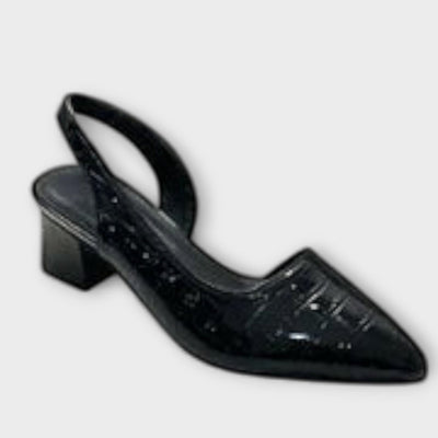 Bethany - Nepravidelné Slingbacks S Robustnými Podpätkami