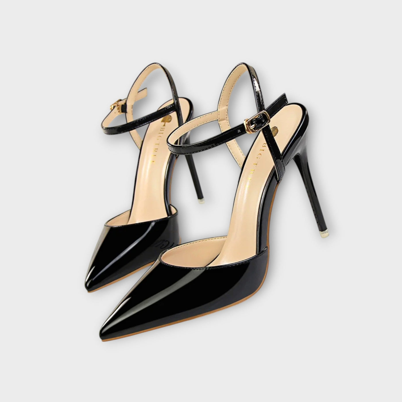 Bella - Zelené sametové stiletto podpätky