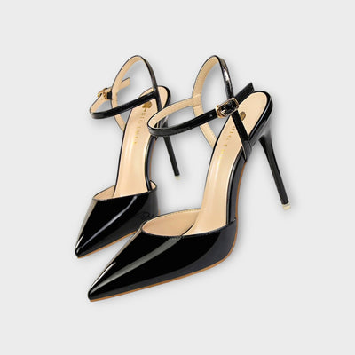Bella - Zelené sametové stiletto podpätky