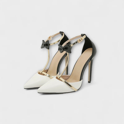 Danielle - Farebne odlíšené špicaté stiletto podpätky