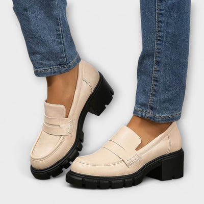 Harriet - Pohodlné loafers s robustným opätkom