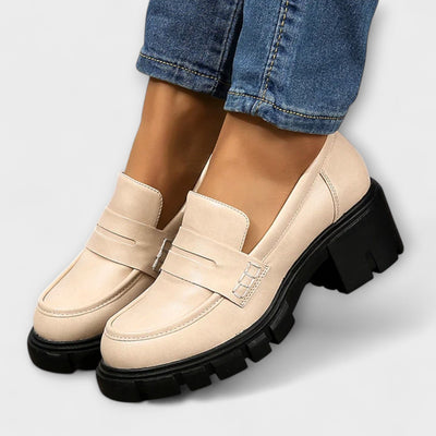 Harriet - Pohodlné loafers s robustným opätkom