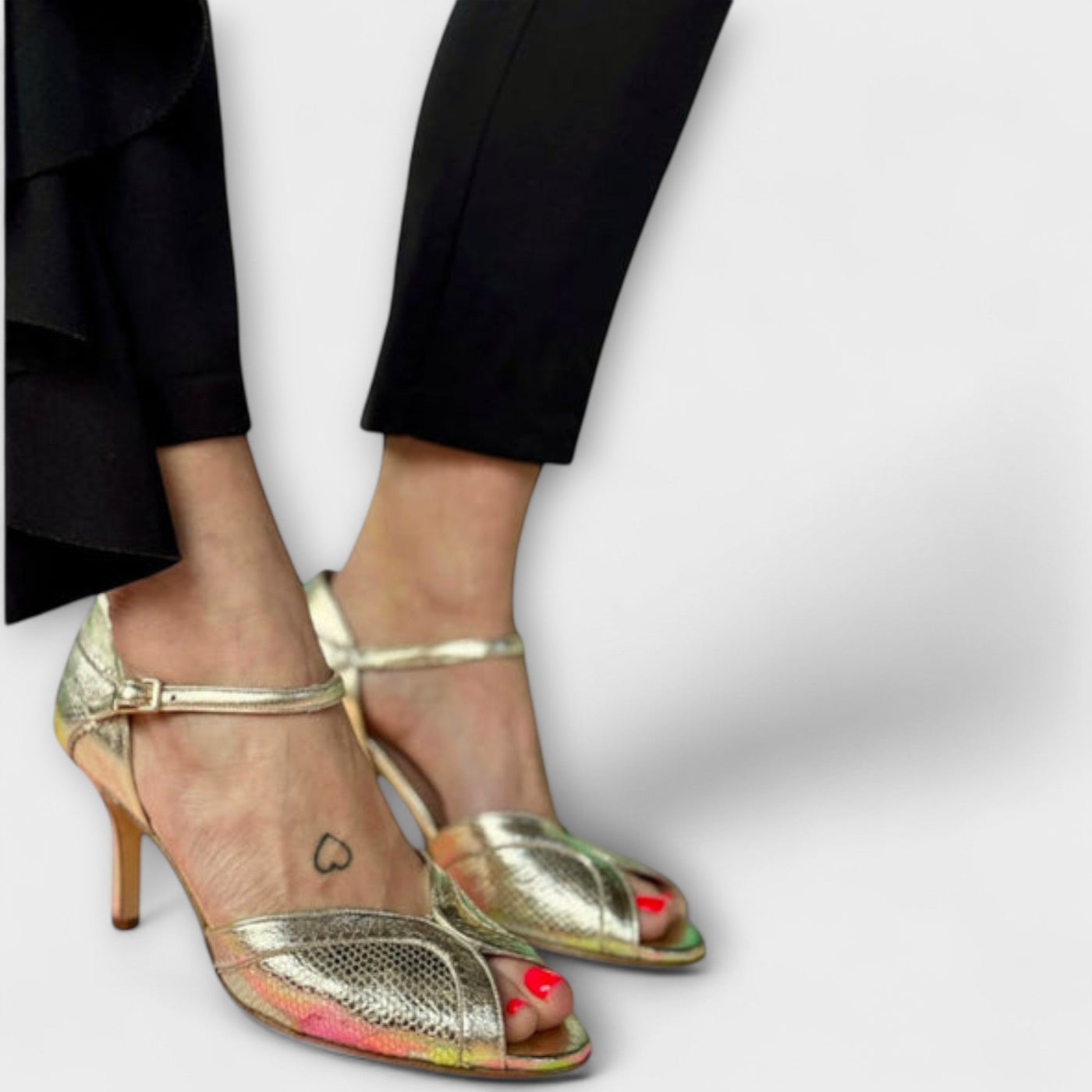 Maria - Zlaté stiletto podpätky
