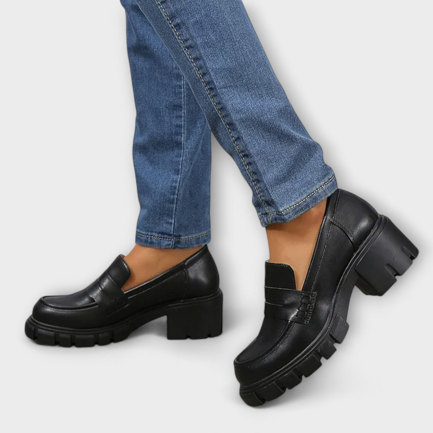 Harriet - Pohodlné loafers s robustným opätkom