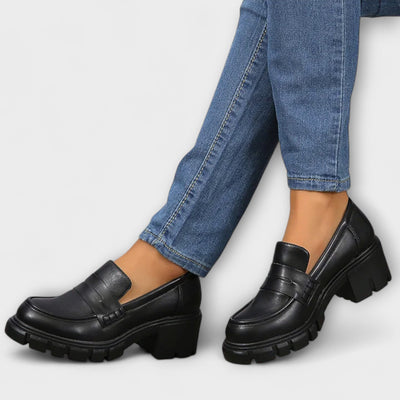 Harriet - Pohodlné loafers s robustným opätkom