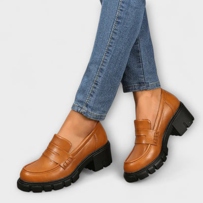 Harriet - Pohodlné loafers s robustným opätkom